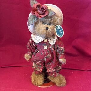 Bearington Collection Teddy Bear dressed in floral onsie